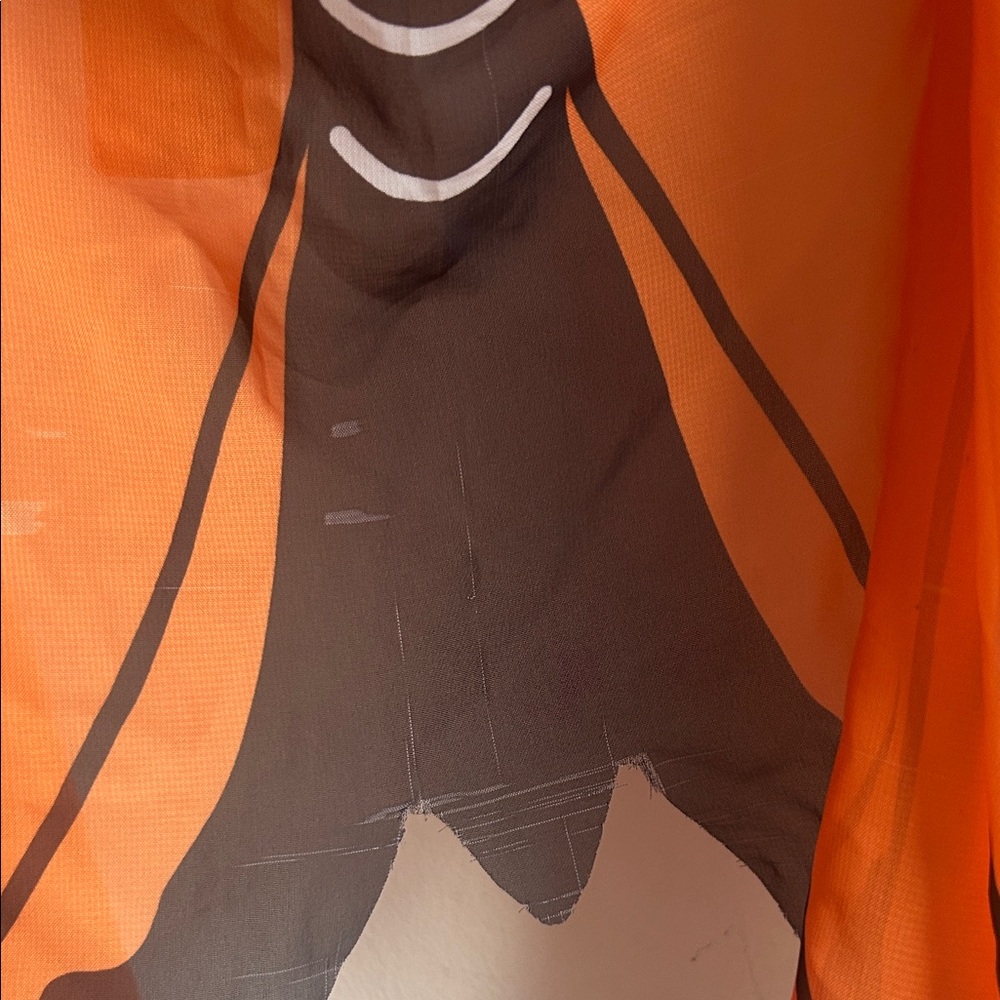 Free Orange Butterfly Wing Shawl - Picture 5 of 7